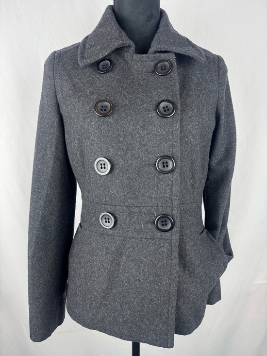 American Rag Jackets & Blazers - American Rag Women's Charcoal Gray Double-Breasted Pea Coat